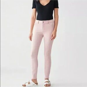 ANTHROPOLOGIE DL1961 FLORENCE ANKLE SKINNY INSTASCULPT MAUVE PINK JEANS $189 26